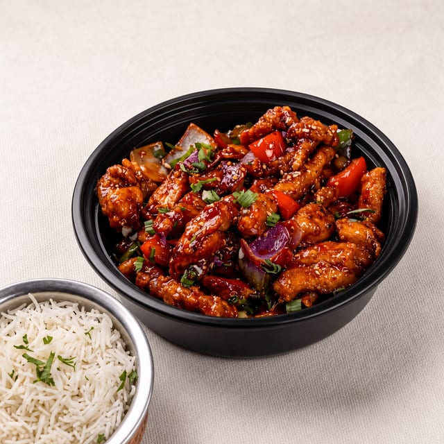 Tangra Chilli Chicken.